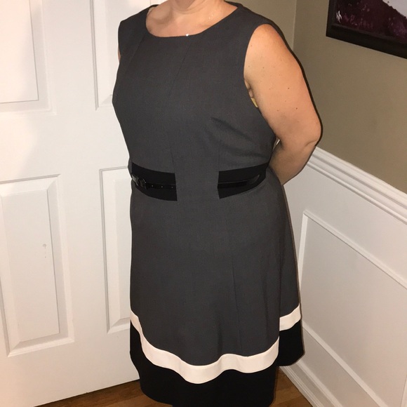 Calvin Klein Dresses & Skirts - Calvin Klein Dress with patent leather belt